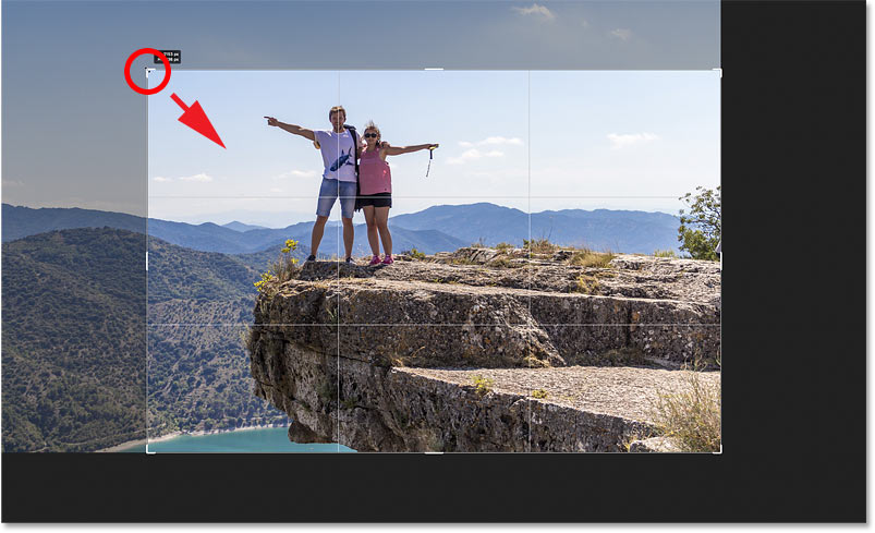 Locking the original aspect ratio of the crop in Photoshop